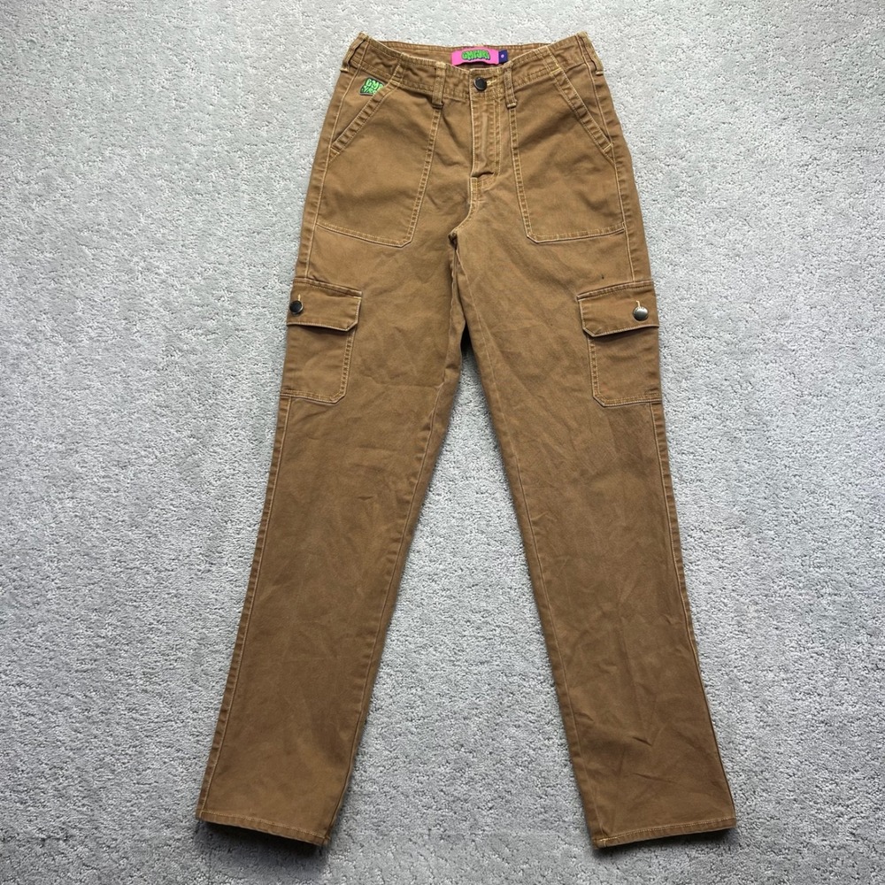 Empyre Cargo Pants Womens Size 0 Brown Tan Streetwear Skate Utility Grunge